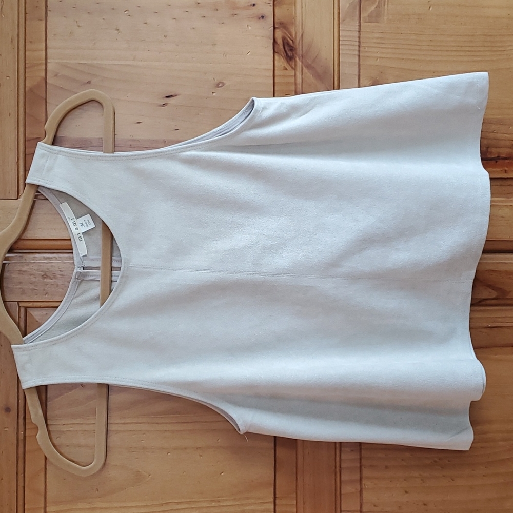 🔥 Faux Suede Sleeveless Top